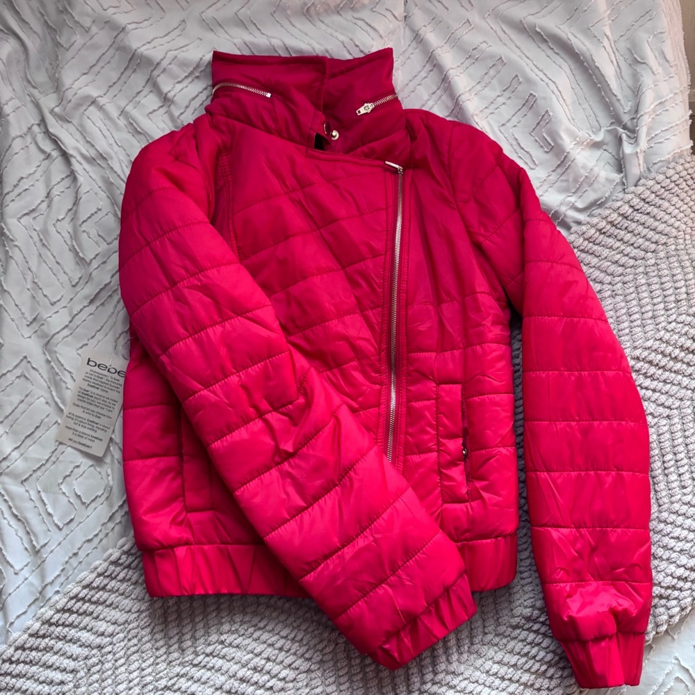 BEBE rain jacket/puffer coat